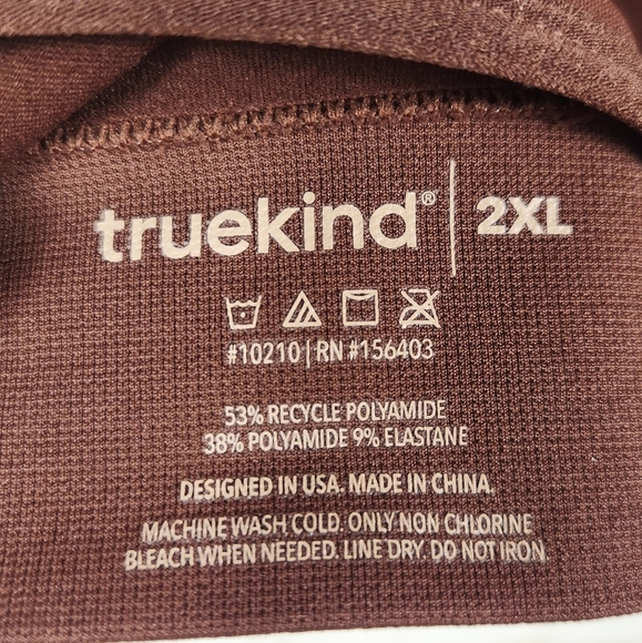 Truekind Supportive Comfort Wireless Shaping Bra in Chocolate Brown 2XL - Picture 12 of 13